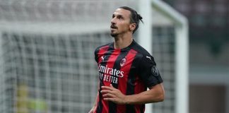 Zlatan Ibrahimovic dio positivo a Covid19. Zlatan Ibrahimovic con el AC Milan