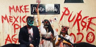 Disfraz de regidora tijuanense causa polémica. Claudia Casas y su familia en Halloween