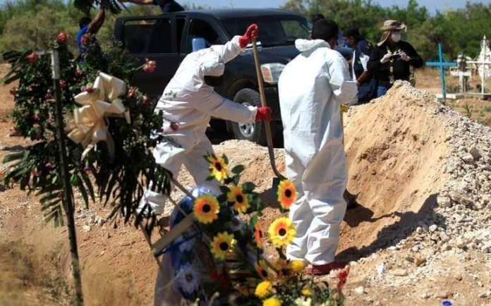 Entierro en tiempos de pandemia por el Covid19
