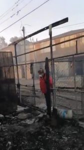 Afectada por los incendios en Tijuana