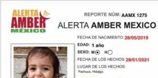 Activan Alerta Amber para Lua María de 1 año. Lua María, Alerta Amber