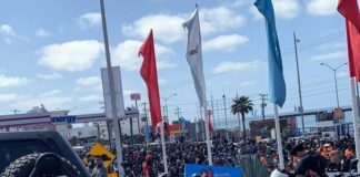 Cientos de motociclistas se reúnen en Rosarito. Motociclistas se reunen en Rosarito. Imagen, corresponsal Alejandra Roldán.
