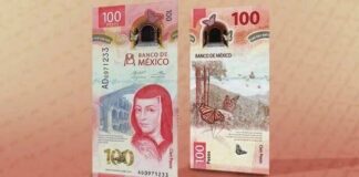 Billete de 100 pesos es reconocido como el mejor del 2020.