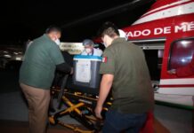 GALERÍA: Murió pero donó órganos y dio vida a 5 pacientes en varios puntos de México. Trasladaron el corazón el helicóptero