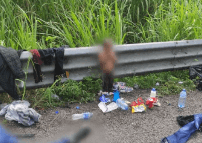 Bebé fue abandonado en carretera de Veracruz Bebé fue abandonado en carretera de Veracruz