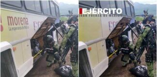 Critican a Sedena por borrar logo de Morena en decomiso de droga. Ejército modificó foto con logo de Morena tras decomiso