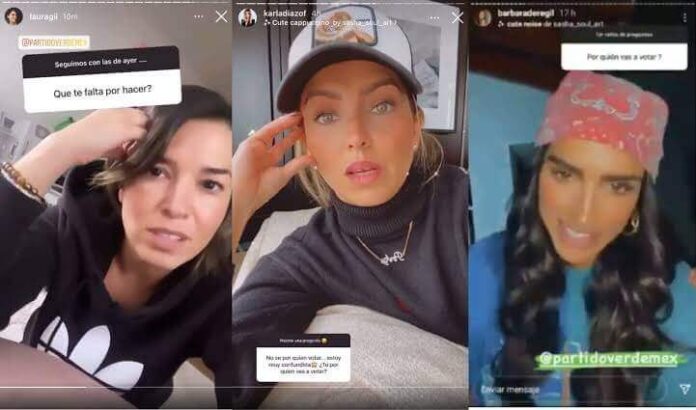 Influencers se venden al partido Verde