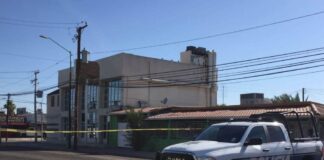 Rafaguean edificio de operaciones de Morena en Mexicali. Rafaguean edificio de Morena en Mexicali