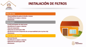 Filtros para el regreso a clases en Baja California