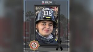 Omar Martínez, bombero fallecido