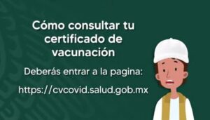 Página para solicitar el certificado de vacunación en México