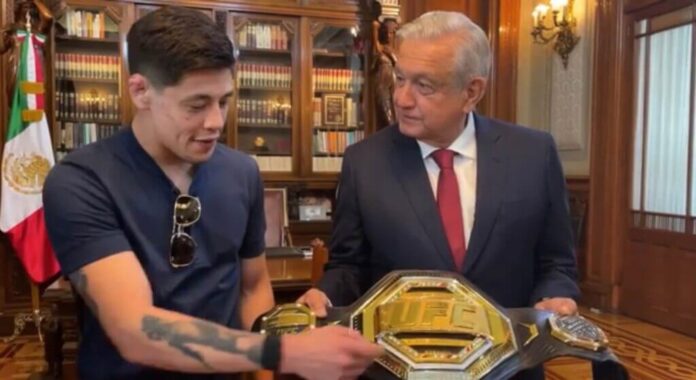 Presidente AMLO reconocer a Brandon Moreno Presidente AMLO reconocer a Brandon Moreno