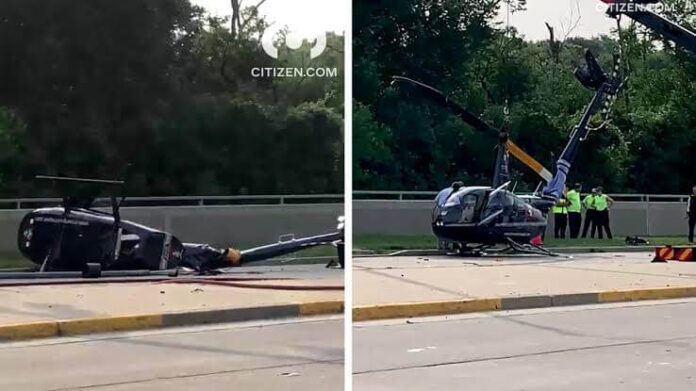 Accidente de helicóptero en Chicago