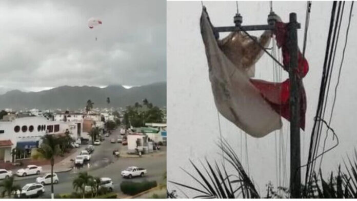 Joven cae de parachute en Puerto Vallarta