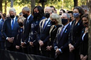 Acude el presidente Joe Biden y expresidentes de Estados Unidos a ceremonia conmemorativa del 11-S