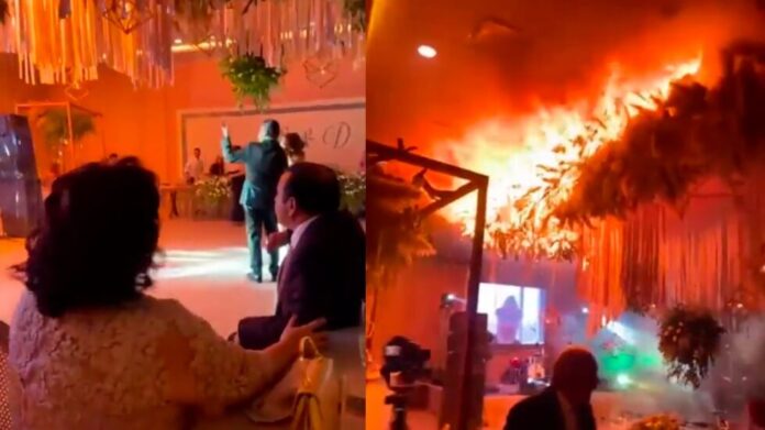 Boda en Torreón terminó en incendio