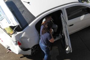 En la carambola se vieron involucrados autos con niños