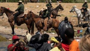 Migrantes haitianos en Texas