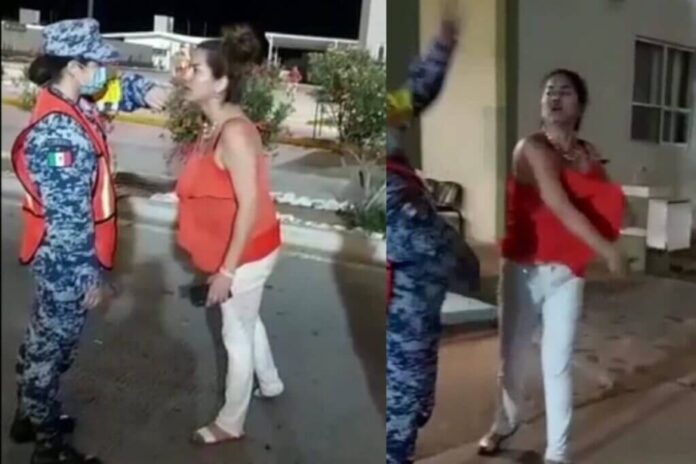 Mujer agrede a militar en Sonora