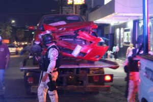 Otro de los vehículos involucrados en el accidente