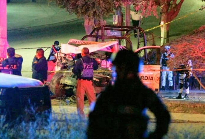 Se accidentan elementos de la guardia nacional en Tijuana