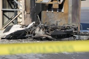 Una motocicleta resultó quemada
