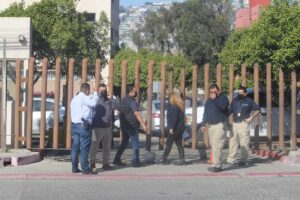 A los alrededores de los juzgados se montó un operativo