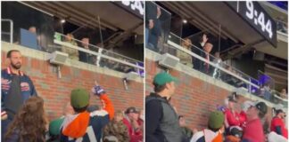 VIDEO: Donald Trump golpeó a niño con pelota de béisbol. Trump golpeó a niño con pelota de béisbol
