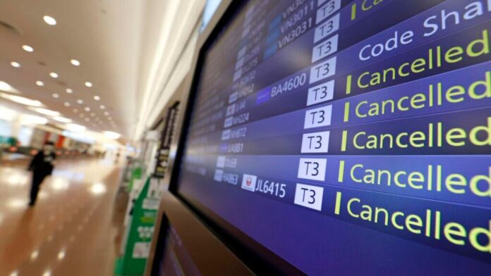 Cancelan vuelos en aeropuerto de Estados Unidos