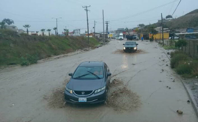 Lluvias en Rosarito