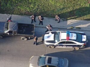 Policía municipal de Tijuana recuperó auto con dron