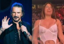 VIDEO: Fan se “desnuda” en concierto de Ricardo Arjona. Fan de desnuda en concierto de Ricardo Arjona
