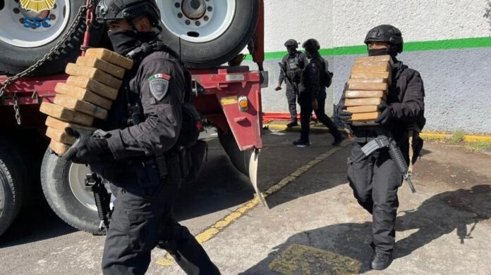 Decomisaron cargamento histórico de cocaína colombiana en México