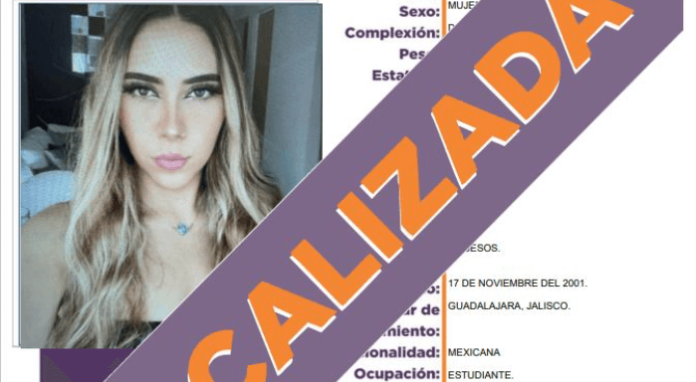 Encuentran muerta en BCS a Valeria, joven de Guadalajara desaparecida en enero