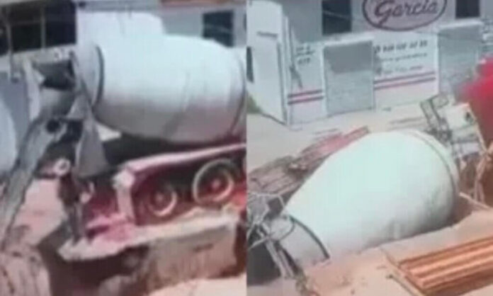Trabajador cae en zanja y se salva de morir aplastado