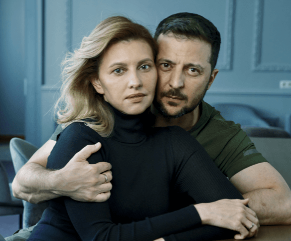 Zelenski y su esposa en la revista Vogue Zelenski y su esposa en la revista Vogue