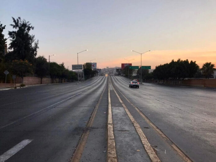 Calles de Tijuana amanecieron vacías este sábado