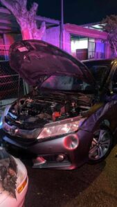 Intento de quema de vehículo en Mexicali