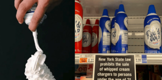 Prohíben venta de crema batida a menores de 21 años en Nueva York. Prohíben venta de crema batida a menores de 21 años en Nueva York