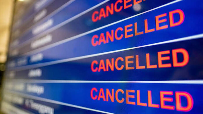 Vuelos cancelados en Estados Unidos
