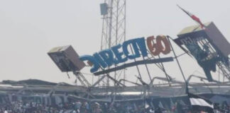 VIDEO: Colapsa estructura de un Estadio durante partido en Chile. Colapsa estructura de un Estadio durante partido en Chile