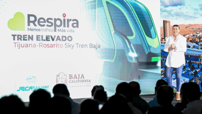 Habrá tren elevado entre Tijuana y Rosarito