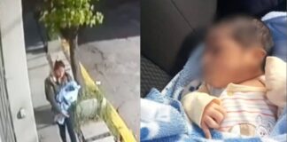 Cámaras captaron a mujer que abandonó a bebé recién nacido. Mamá abandona a bebé