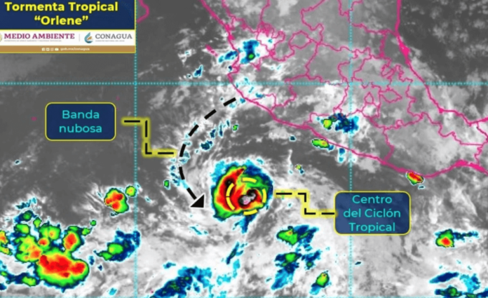 Se forma tormenta tropical Orlene en Colima y Jalisco