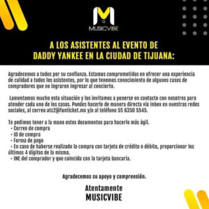 Promotora del concierto de Daddy Yankee en Tijuana reembolsara dinero a quienes quedaron afuera