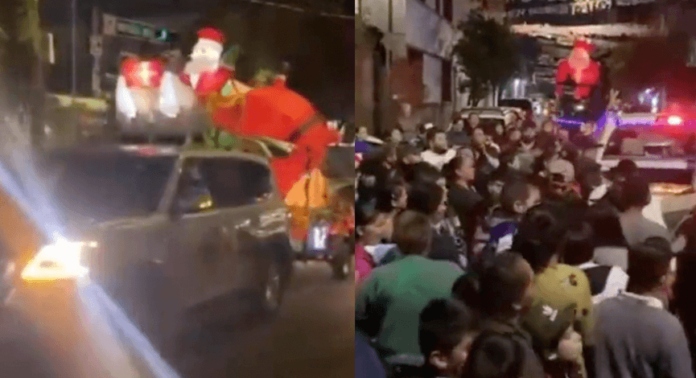 Cártel del narco repartió regalos navideños en calles de Guadalajara