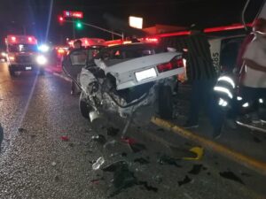 Fuerte accidente en Rosarito