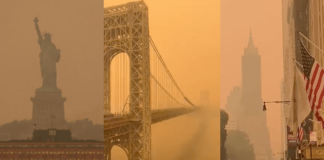 Humo que cubre EU y Canadá podría durar días debido a los incendios. Humo en Nueva York