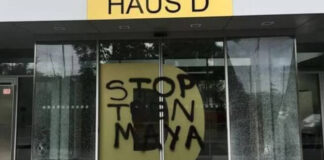 Protestan en Berlín contra el Tren Maya en México. Protestan en Berlín contra el Tren Maya en México