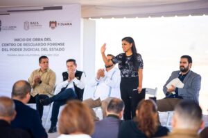 Ceremonia de inicio del panteón forense en Tijuana
